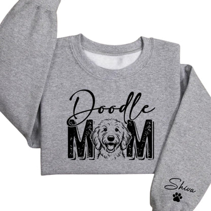 Custom Golden Doodle Mom Sweatshirt, Custom Doodle Mom Sweater 2D0807