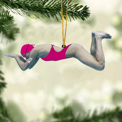 2024 New Release Personalized Swimmer Acrylic Ornament, Gift For Swimming Lovers/Swimmer OO1771