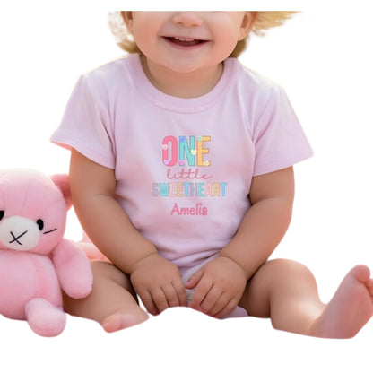 One Little Sweetheart Matching First Birthday Family T Shirt, Custom 1st Birthday Matching Shirts For Family ET0359