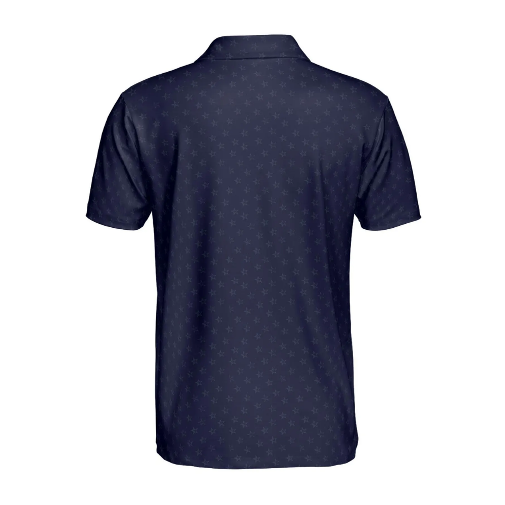 Men's 250 Years Of Liberty 1776-2026 Navy USA Flag Golf Polo Shirt, 4th Of July Golf Shirts GE0538