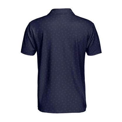 Men's 250 Years Of Liberty 1776-2026 Navy USA Flag Golf Polo Shirt, 4th Of July Golf Shirts GE0538