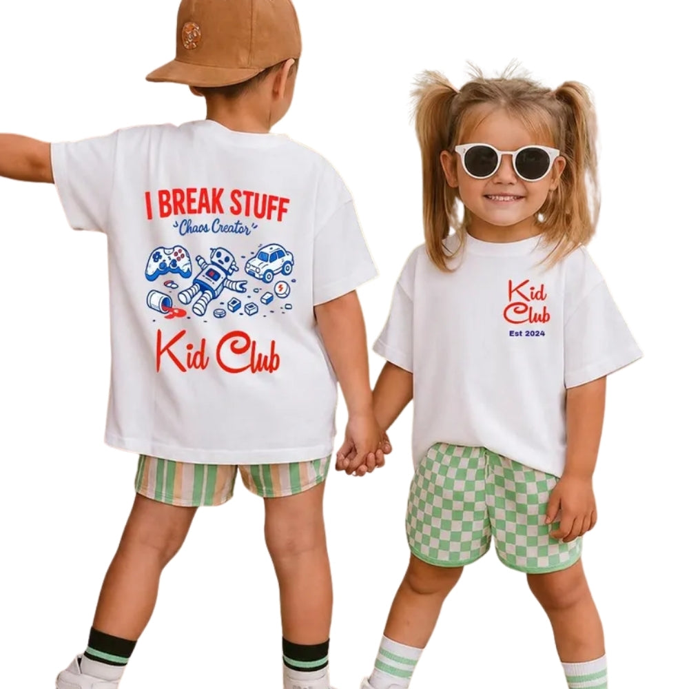 Fixer Of Things Dad Club I Break Stuff Kid Club Matching Father And Son T Shirt Father's Day, Handyman Dad And Son Matching Shirts ET0950