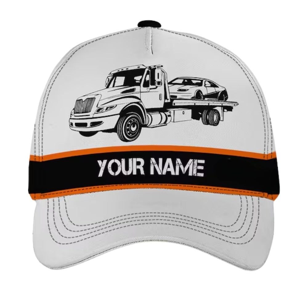Personalized Tow Truck Baseball Cap With Name, Custom Tow Truck Lover Hat CP0485