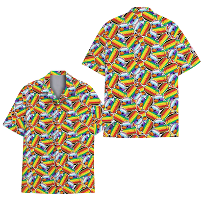 Duck Rainbow Pride Hawaiian Shirts For Men, LGBT Pride Month Hawaiian Shirts HE0246