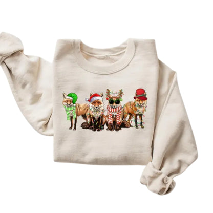 Christmas Fox Sweatshirt, Christmas Sweatshirt For Fox Lover 2D0585
