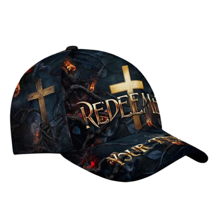 Custom Redeemed Cross Christian Baseball Cap, Custom Christian God Caps Hats CP0106