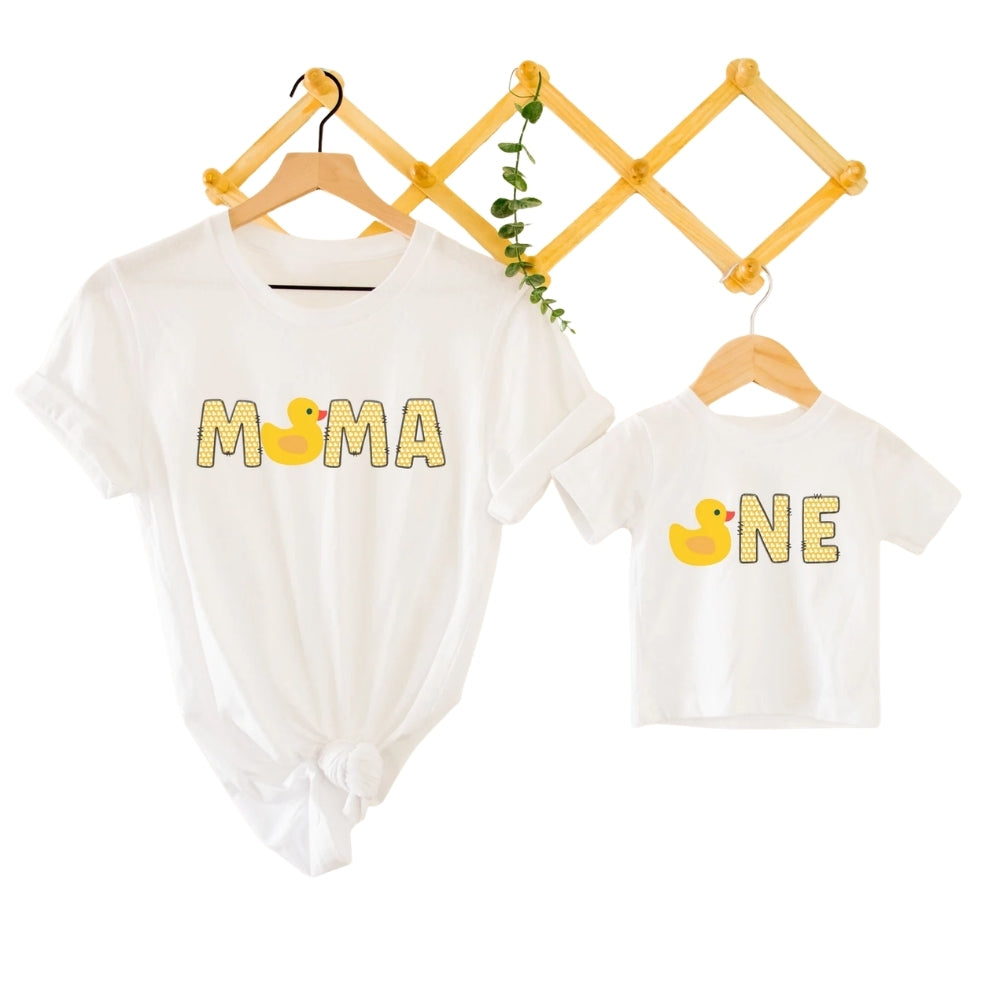 One Duck Matching 1st Birthday Family T Shirts, Duck First Birthday Matching Family Shirts ET0256