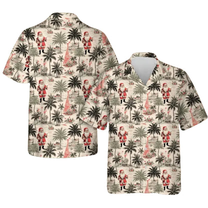 Santa Tropical Christmas Hawaiian Shirt Men Women, Christmas Hawaiian Shirts HE0606