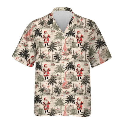 Santa Tropical Christmas Hawaiian Shirt Men Women, Christmas Hawaiian Shirts HE0606