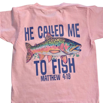 He Called Me To Fish Matthew 4:19 Matching Father And Son Fishing T Shirt, Fishing Christian Matching Dad And Son  Shirts ET0803