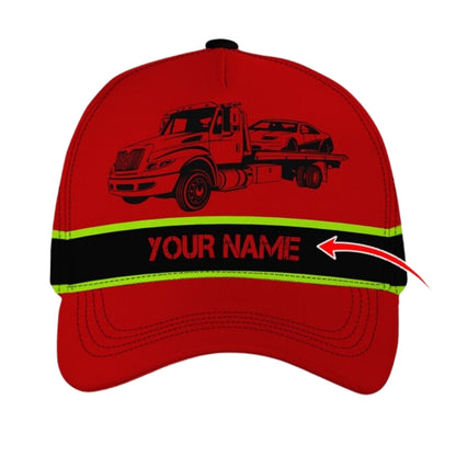 Personalized Tow Truck Baseball Cap With Name, Custom Tow Truck Lover Hat CP0485
