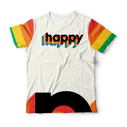 Happy Pride 3D T Shirt For Gaymer, Lesbian Happy 3D Shirts, Rainbow Colors Shirt For Lgbt LO0905