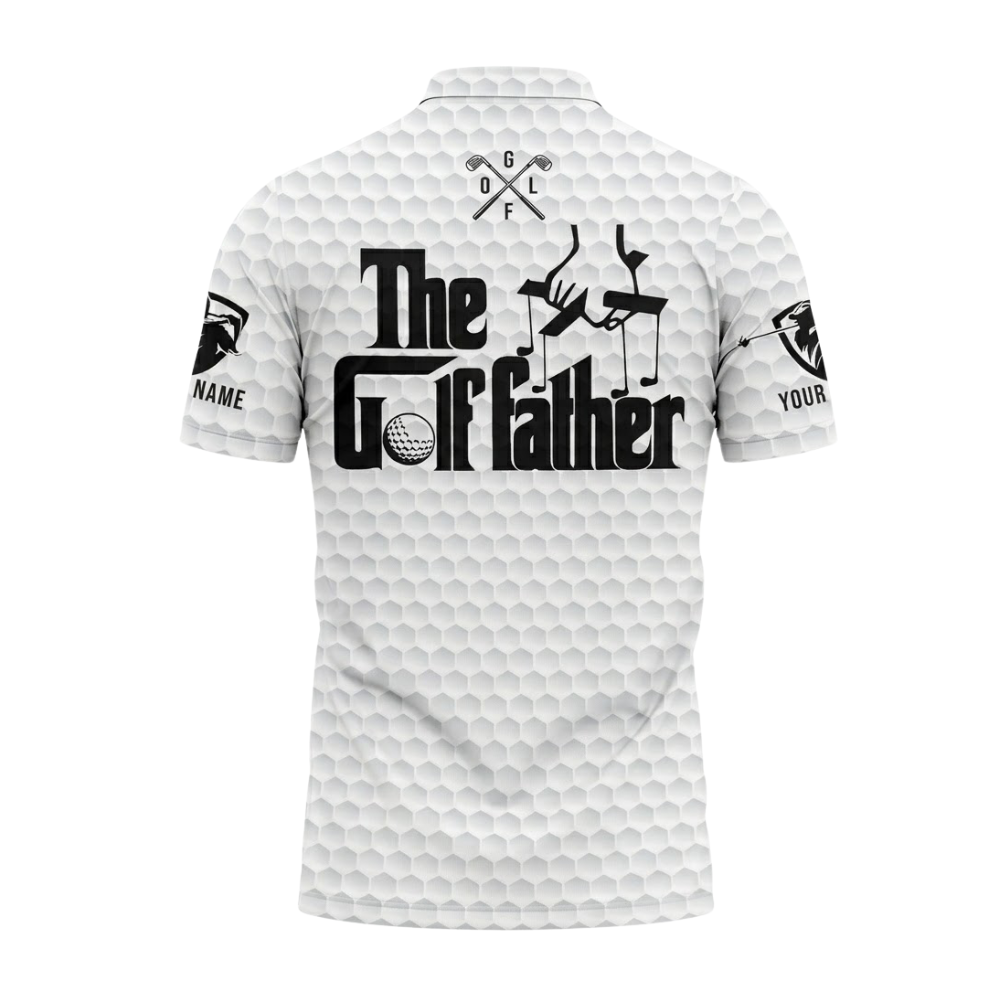 Custom The Golf Father Golf Polo Shir Mens, Custom Golf Shirts For Father's Day GE0535