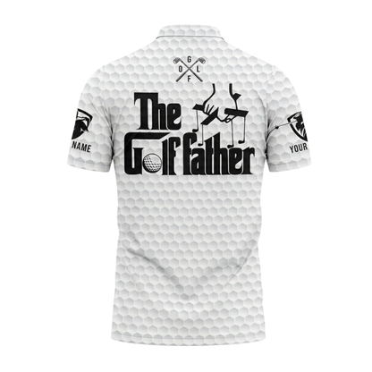 Custom The Golf Father Golf Polo Shir Mens, Custom Golf Shirts For Father's Day GE0535