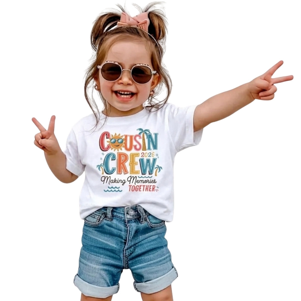 Cousin Crew Making Memories Together Custom Matching Cousin Beach T Shirts, Personalized Beach Trip Matching Cousin Shirts ET0804
