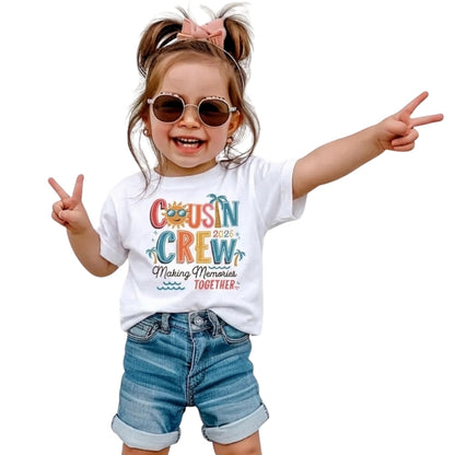 Cousin Crew Making Memories Together Custom Matching Cousin Beach T Shirts, Personalized Beach Trip Matching Cousin Shirts ET0804