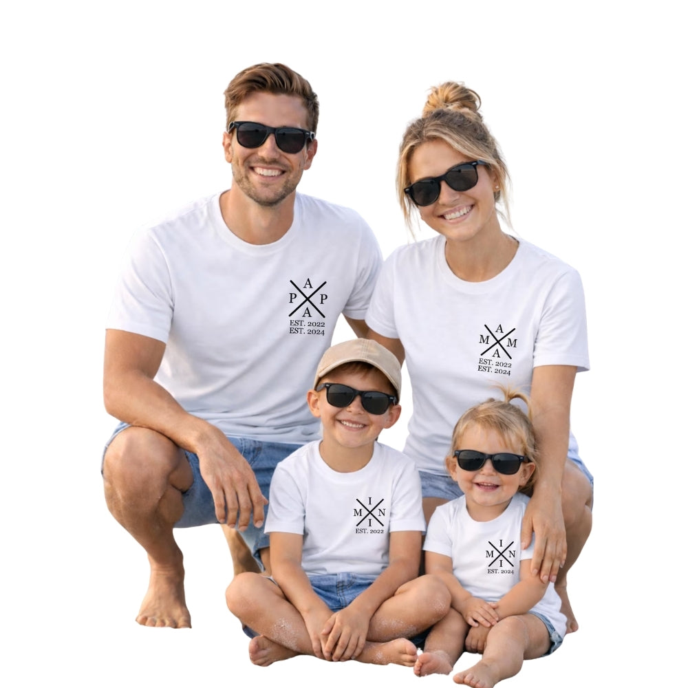 Custom Matching Baby Reveal Family T Shirts, Custom Pregnancy Announcement Matching Shirt Family ET0549