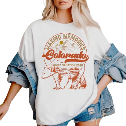 Making Memories Colorado Custom Family Vacation Matching T-Shirts, Custom Colorado Trip Matching Shirts For Family ET1119
