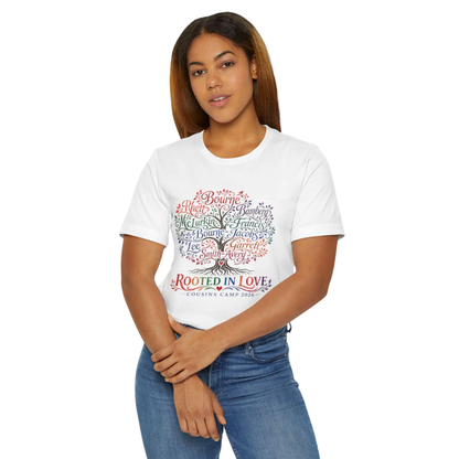 Rooted In Love Cousin Camp Matching T Shirt, Custom Year Reunion Camping Cousin Shirts ET1458