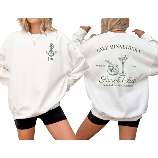 Personalized Family Lake Trip Matching Sweatshirt, Custom Lake Vacation Family Sweatshirts ET1542
