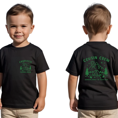 Cousin Crew Custom Camping Matching T Shirt, Personalized Cousin Camping Trip Shirts ET1459