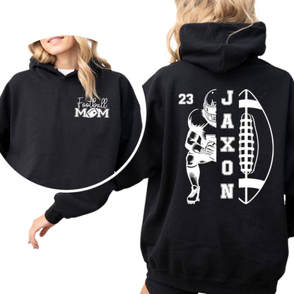 Custom Football Mom Hoodie, Custom Football Hoodie For Mama Mother Day 2D0590