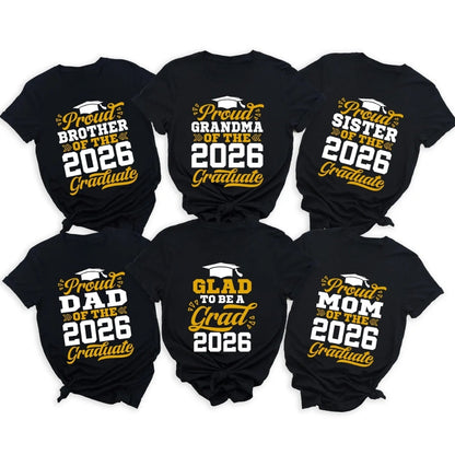 Proud Of The Graduate Personalized Matching Family T Shirts, Custom Graduation Shirts For Family ET0259