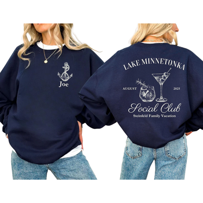 Personalized Family Lake Trip Matching Sweatshirt, Custom Lake Vacation Family Sweatshirts ET1542