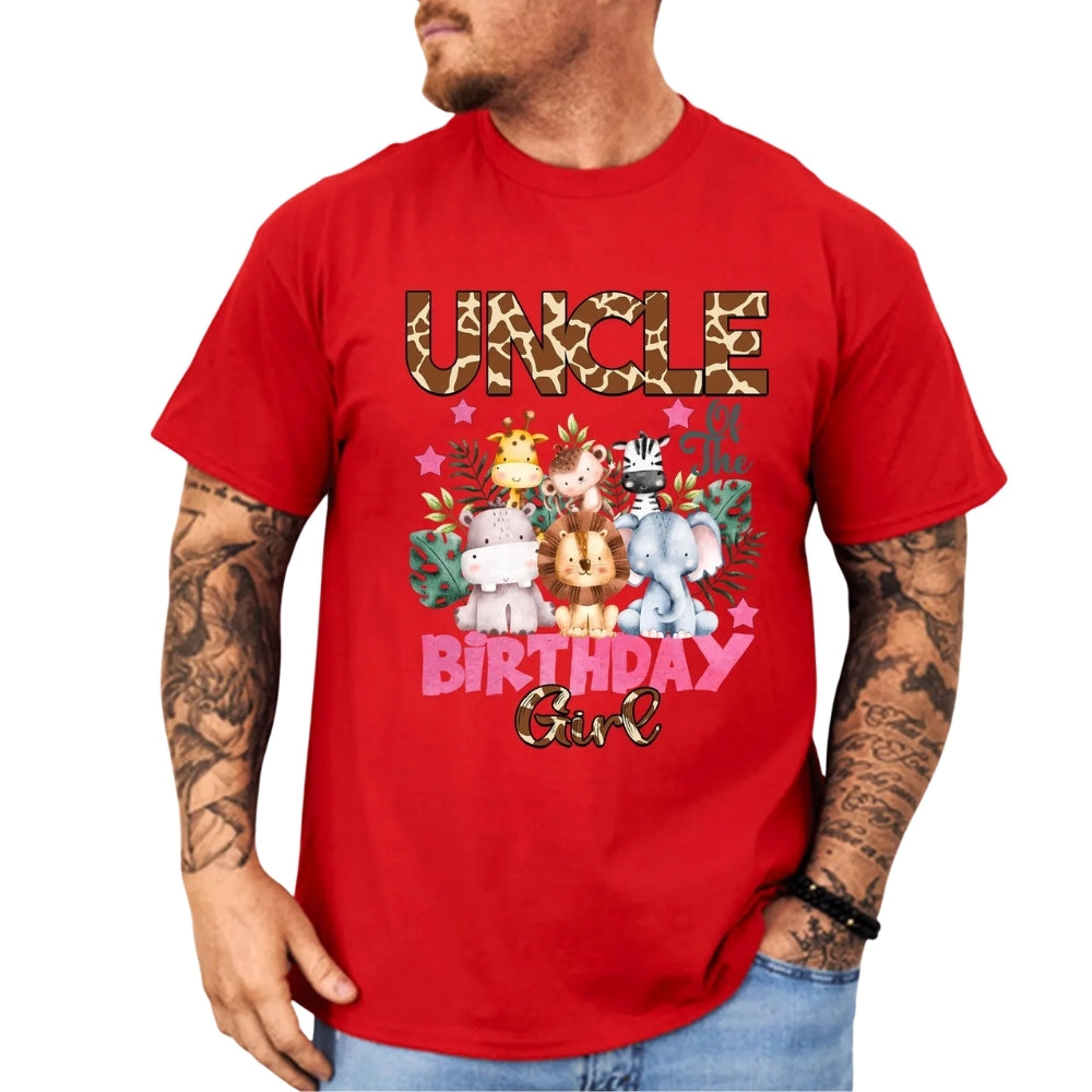 Wild Birthday Girl Custom Safari Matching Family T Shirts, Custom Animal Birthday Family Shirts ET0406