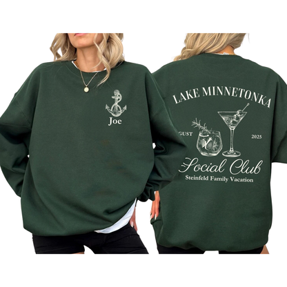 Personalized Family Lake Trip Matching Sweatshirt, Custom Lake Vacation Family Sweatshirts ET1542