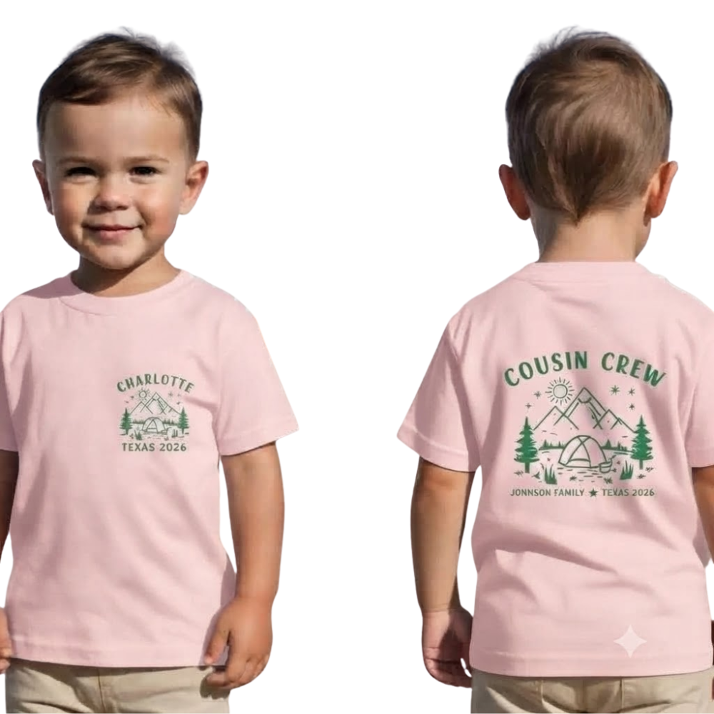 Cousin Crew Custom Camping Matching T Shirt, Personalized Cousin Camping Trip Shirts ET1459