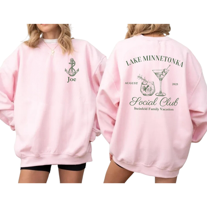 Personalized Family Lake Trip Matching Sweatshirt, Custom Lake Vacation Family Sweatshirts ET1542