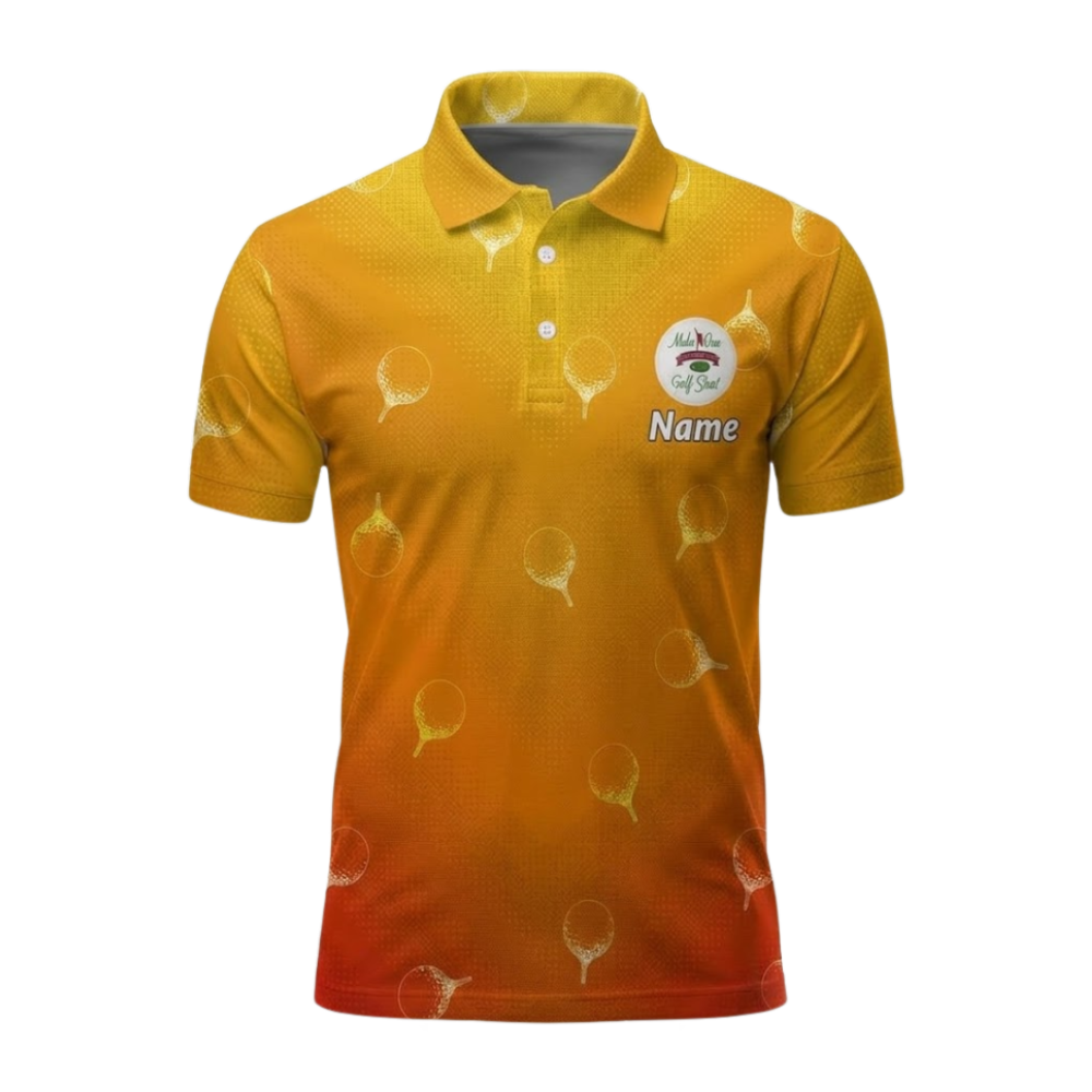 Golf Is Calling I Must Go Customized Orange Golf Polo Shirts For Men, Custom Funny Golf Team Shirts  GZ0470