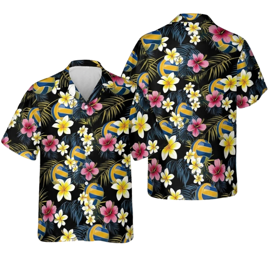 Volleyball Tropical Hawaiian Shirt, Volleyball Hawaiian Shirts HE0572