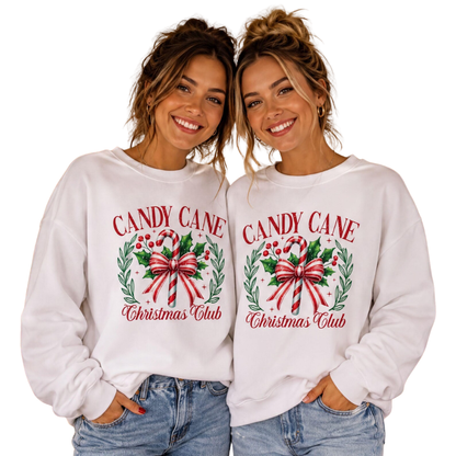 Candy Cane Christmas Club Matching T Shirt, Christmas Crew Shirts ET1056