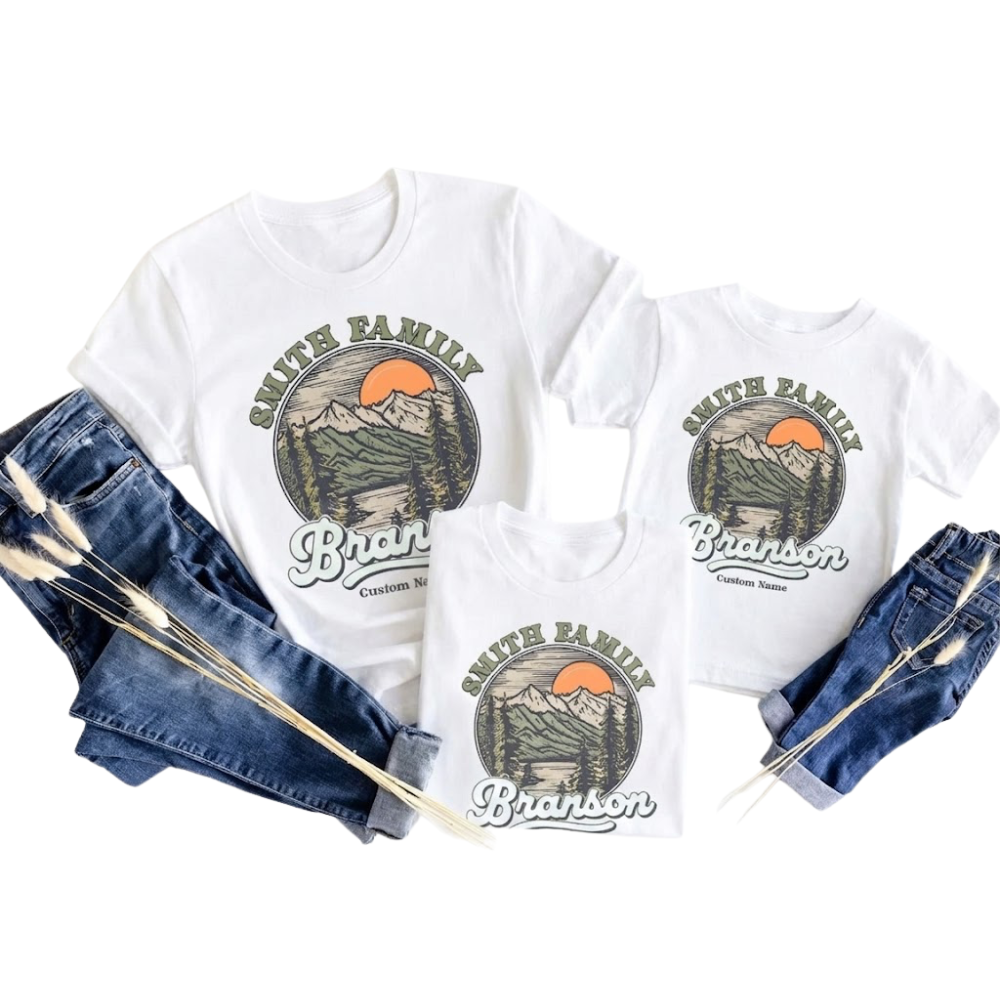 Custom Matching Camping Family T Shirts, Personalized Camping Trip Matching Shirts For Family ET1409
