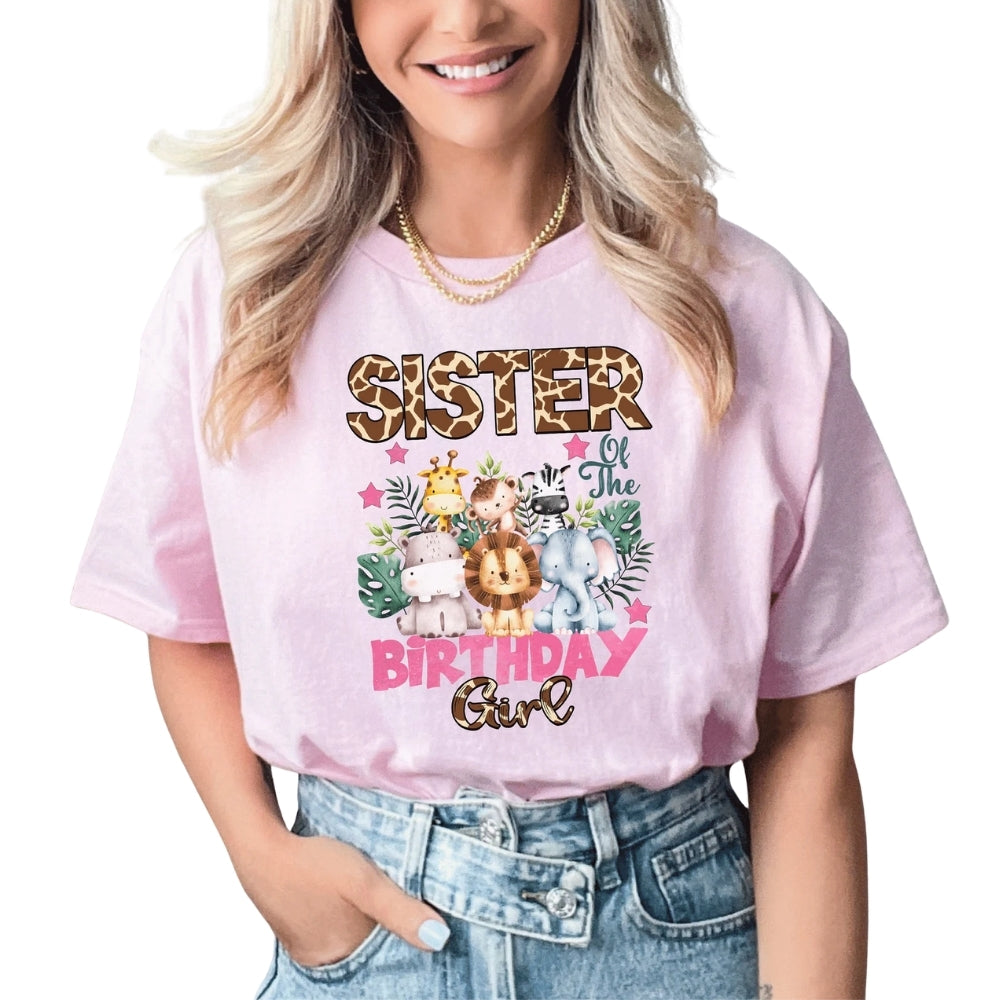 Wild Birthday Girl Custom Safari Matching Family T Shirts, Custom Animal Birthday Family Shirts ET0406