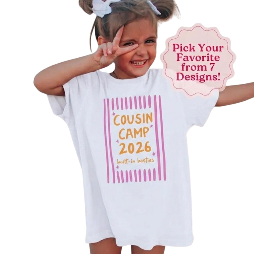 Cousin Camp 2026 Built-In Besties Matching T Shirts, Custom Matching Cousin Camping Shirts ET0807