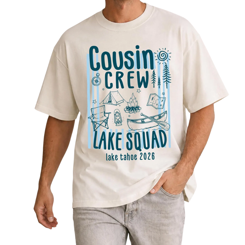 Cousin Crew Lake Squad Custom Location Matching T Shirt, Custom Lake Camping Cousin Shirt For Family ET1460