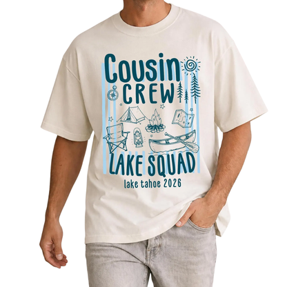 Cousin Crew Lake Squad Custom Location Matching T Shirt, Custom Lake Camping Cousin Shirt For Family ET1460