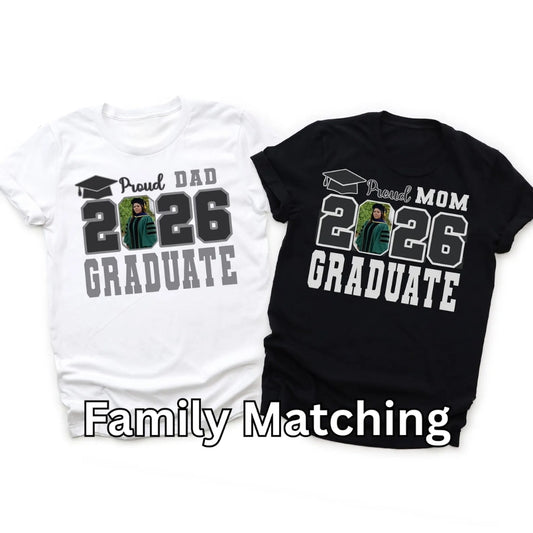 Custom Proud Family Of Graduation Matching T Shirts, Custom Graduation Matching Shirts For Family ET0262