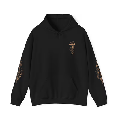 Cross Christian Wildflowers Hoodies For Women, Floral Christian Hoodies 2D0939