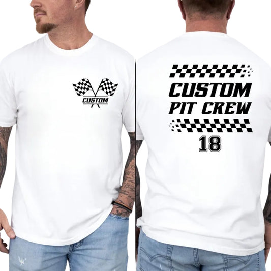 Personalized Birthday Pit Crew Matching Family T Shirts, Custom Family Birthday Race Car Matching Shirts ET1121
