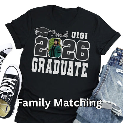 Custom Proud Family Of Graduation Matching T Shirts, Custom Graduation Matching Shirts For Family ET0262