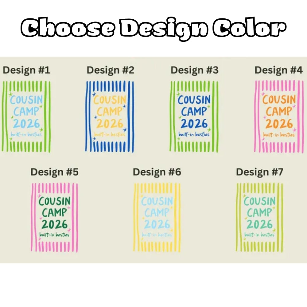 Cousin Camp 2026 Built-In Besties Matching T Shirts, Custom Matching Cousin Camping Shirts ET0807