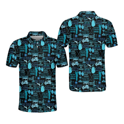 Bad Golfer's Excuses Funny Golf Polo Shirt For Men, Funny Golf Shirts GE0307