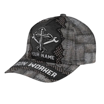Custom Name Ironworkers 3D Baseball Cap, Custom Steel Worker Caps Hats CP0110