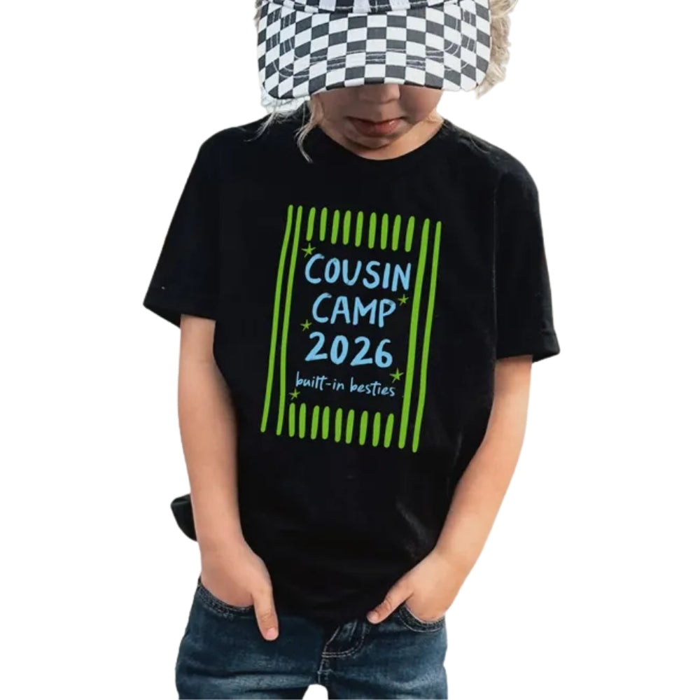 Cousin Camp 2026 Built-In Besties Matching T Shirts, Custom Matching Cousin Camping Shirts ET0807