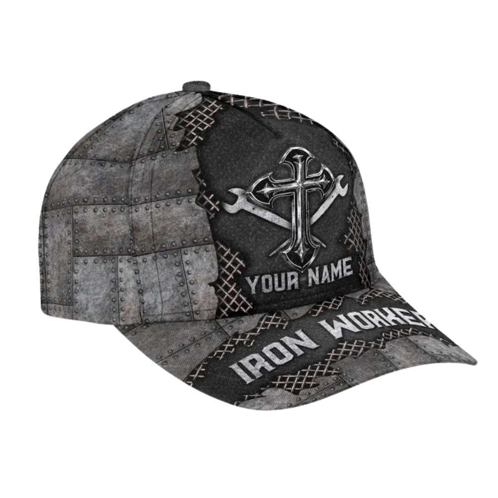 Custom Name Ironworkers 3D Baseball Cap, Custom Steel Worker Caps Hats CP0110