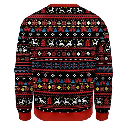 Merry Glizzmas Funny Hot Dog Christmas 3D Sweatshirt, Hot Dog Christmas Sweatshirt 2D1090